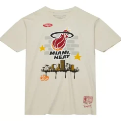 Apparel Mitchell & Ness T-Shirts & Tops-M&N X Tats Cru City Tee Miami Heat