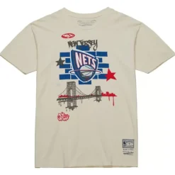 Apparel Mitchell & Ness T-Shirts & Tops-M&N X Tats Cru City Tee New Jersey Nets