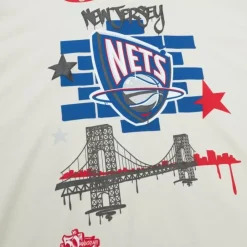 Apparel Mitchell & Ness T-Shirts & Tops-M&N X Tats Cru City Tee New Jersey Nets