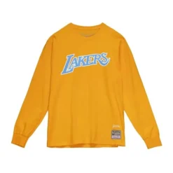 Apparel Mitchell & Ness T-Shirts & Tops-M&N X Uninterrupted Ls Tee Los Angeles Lakers