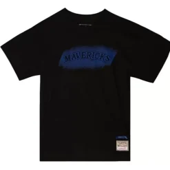 Apparel Mitchell & Ness T-Shirts & Tops-Monochrome Ss Tee Dallas Mavericks