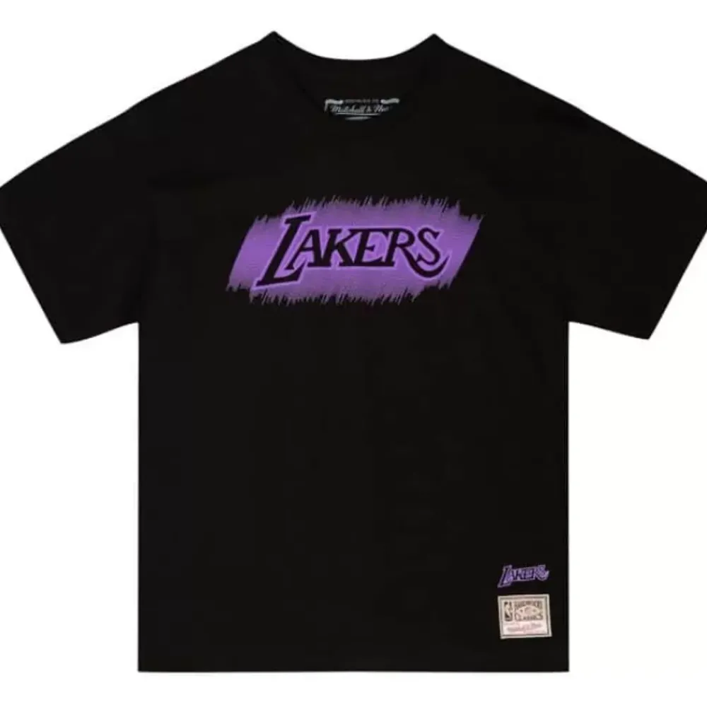 Apparel Mitchell & Ness T-Shirts & Tops-Monochrome Ss Tee Los Angeles Lakers