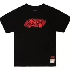 Apparel Mitchell & Ness T-Shirts & Tops-Monochrome Ss Tee Philadelphia 76Ers