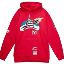 Apparel Mitchell & Ness Hoodies & Sweatshirts-My Towns Major Hoodie Washington Wizards