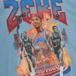 Apparel Mitchell & Ness T-Shirts & Tops-My Towns Two|18 Graphic Ss Tee Detroit Pistons