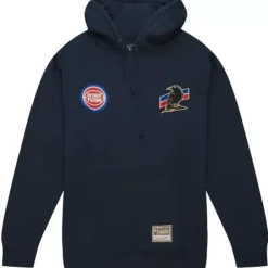 Apparel Mitchell & Ness Hoodies & Sweatshirts-My Towns Two|18 Logo Hoody Detroit Pistons