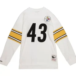 Apparel Mitchell & Ness T-Shirts & Tops-Name & Number Long Sleeve Tee Pittsburgh Steelers 2006 Troy Polamalu