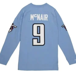 Apparel Mitchell & Ness T-Shirts & Tops-Name & Number Long Sleeve Tee Tennessee Titans 1999 Steve Mcnair