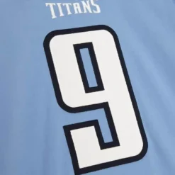 Apparel Mitchell & Ness T-Shirts & Tops-Name & Number Long Sleeve Tee Tennessee Titans 1999 Steve Mcnair
