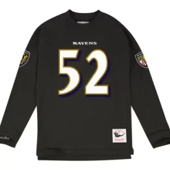 Apparel Mitchell & Ness T-Shirts & Tops-Name & Number Longsleeve Baltimore Ravens 2004 Ray Lewis