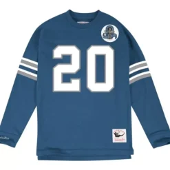 Apparel Mitchell & Ness T-Shirts & Tops-Name & Number Longsleeve Detroit Lions 1993 Barry Sanders