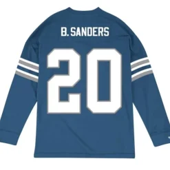 Apparel Mitchell & Ness T-Shirts & Tops-Name & Number Longsleeve Detroit Lions 1993 Barry Sanders