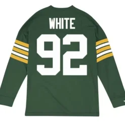 Apparel Mitchell & Ness T-Shirts & Tops-Name & Number Longsleeve Green Bay Packers Reggie White