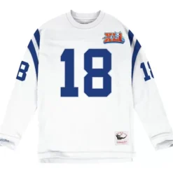 Apparel Mitchell & Ness T-Shirts & Tops-Name & Number Longsleeve Indianapolis Colts 2007 Peyton Manning