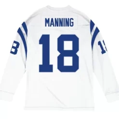 Apparel Mitchell & Ness T-Shirts & Tops-Name & Number Longsleeve Indianapolis Colts 2007 Peyton Manning