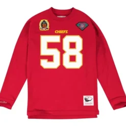 Apparel Mitchell & Ness T-Shirts & Tops-Name & Number Longsleeve Kansas City Chiefs Derrick Thomas