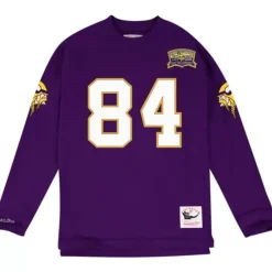 Apparel Mitchell & Ness T-Shirts & Tops-Name & Number Longsleeve Minnesota Vikings Randy Moss