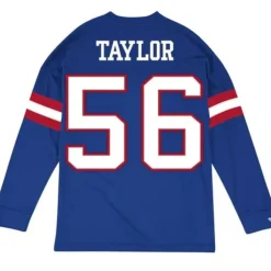Apparel Mitchell & Ness T-Shirts & Tops-Name & Number Longsleeve New York Giants Lawrence Taylor