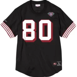 Apparel Mitchell & Ness T-Shirts & Tops-Name & Number Mesh Crew Neck San Francisco 49Ers Jerry Rice
