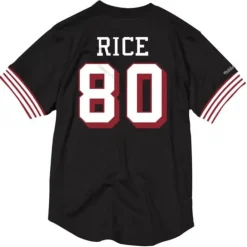 Apparel Mitchell & Ness T-Shirts & Tops-Name & Number Mesh Crew Neck San Francisco 49Ers Jerry Rice