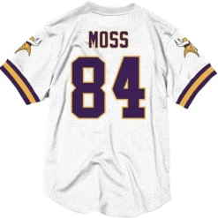 Apparel Mitchell & Ness T-Shirts & Tops-Name & Number Mesh Crew Neck Minnesota Vikings Randy Moss