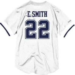 Apparel Mitchell & Ness T-Shirts & Tops-Name & Number Mesh Crew Neck Dallas Cowboys Emmitt Smith