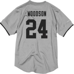 Apparel Mitchell & Ness T-Shirts & Tops-Name & Number Mesh Crew Neck Los Angeles Raiders Charles Woodson