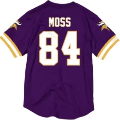 Apparel Mitchell & Ness T-Shirts & Tops-Name & Number Mesh Crewneck Minnesota Vikings Randy Moss