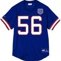 Apparel Mitchell & Ness T-Shirts & Tops-Name & Number Mesh Crewneck New York Giants Lawrence Taylor