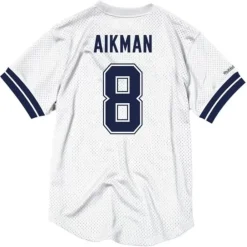 Apparel Mitchell & Ness T-Shirts & Tops-Name & Number Mesh Crewneck Dallas Cowboys Troy Aikman