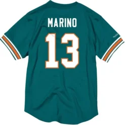 Apparel Mitchell & Ness T-Shirts & Tops-Name & Number Mesh Crewneck Miami Dolphins Dan Marino