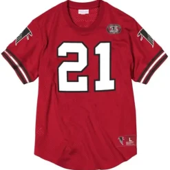 Apparel Mitchell & Ness T-Shirts & Tops-Name & Number Mesh Top Atlanta Falcons 1990 Deion Sanders