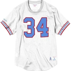 Apparel Mitchell & Ness T-Shirts & Tops-Name & Number Mesh Top Houston Oilers 1979 Earl Campbell