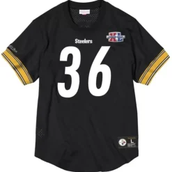Apparel Mitchell & Ness T-Shirts & Tops-Name & Number Mesh Top Pittsburgh Steelers 2005 Jerome Bettis