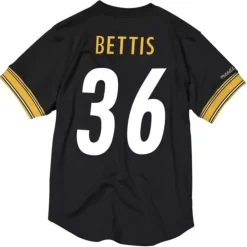 Apparel Mitchell & Ness T-Shirts & Tops-Name & Number Mesh Top Pittsburgh Steelers 2005 Jerome Bettis