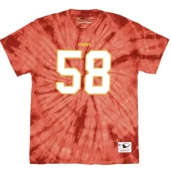 Apparel Mitchell & Ness T-Shirts & Tops-Name & Number Spider Tee Kansas City Chiefs 1994 Derrick Thomas