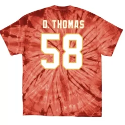 Apparel Mitchell & Ness T-Shirts & Tops-Name & Number Spider Tee Kansas City Chiefs 1994 Derrick Thomas