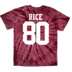 Apparel Mitchell & Ness T-Shirts & Tops-Name & Number Spider Tee San Francisco 49Ers 1988 Jerry Rice