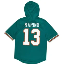 Apparel Mitchell & Ness Hoodies & Sweatshirts-Name & Number Ss Hoodie Miami Dolphins 1994 Dan Marino