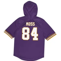 Apparel Mitchell & Ness Hoodies & Sweatshirts-Name & Number Ss Hoodie Minnesota Vikings 2000 Randy Moss
