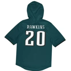 Apparel Mitchell & Ness Hoodies & Sweatshirts-Name & Number Ss Hoodie Philadelphia Eagles 2003 Brian Dawkins