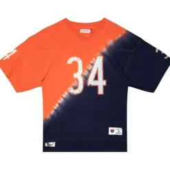 Apparel Mitchell & Ness T-Shirts & Tops-Name & Number Ss Tie Dye Top Chicago Bears Walter Payton