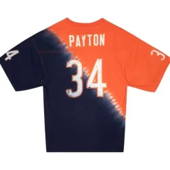 Apparel Mitchell & Ness T-Shirts & Tops-Name & Number Ss Tie Dye Top Chicago Bears Walter Payton
