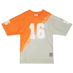 Apparel Mitchell & Ness T-Shirts & Tops-Name & Number Ss Tie Dye Top University Of Tennessee Peyton Manning