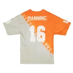 Apparel Mitchell & Ness T-Shirts & Tops-Name & Number Ss Tie Dye Top University Of Tennessee Peyton Manning