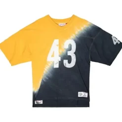 Apparel Mitchell & Ness T-Shirts & Tops-Name & Number Ss Tie Dye Top Pittsburgh Steelers Troy Polamalu
