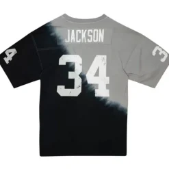 Apparel Mitchell & Ness T-Shirts & Tops-Name & Number Ss Tie Dye Top Los Angeles Raiders Bo Jackson