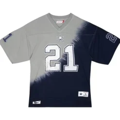 Apparel Mitchell & Ness T-Shirts & Tops-Name & Number Ss Tie Dye Top Dallas Cowboys Deion Sanders