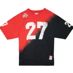 Apparel Mitchell & Ness T-Shirts & Tops-Name & Number Ss Tie Dye Top Ohio State Eddie George