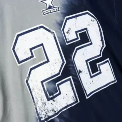 Apparel Mitchell & Ness T-Shirts & Tops-Name & Number Ss Tie Dye Top Dallas Cowboys Emmitt Smith